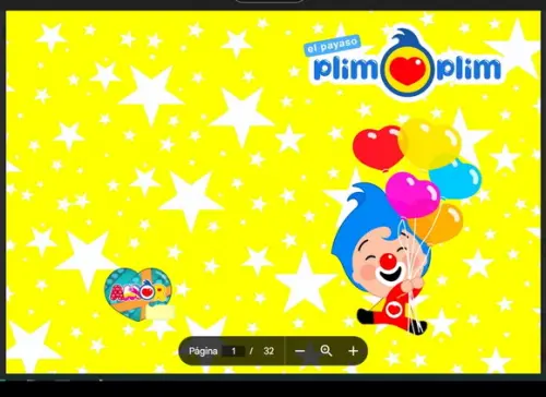 Revista de Colorir Plim Plim em pdf