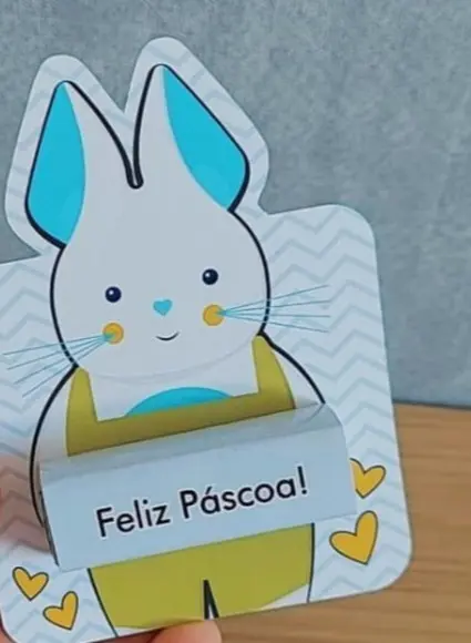 Card Bis Páscoa Coelhão pdf e Png