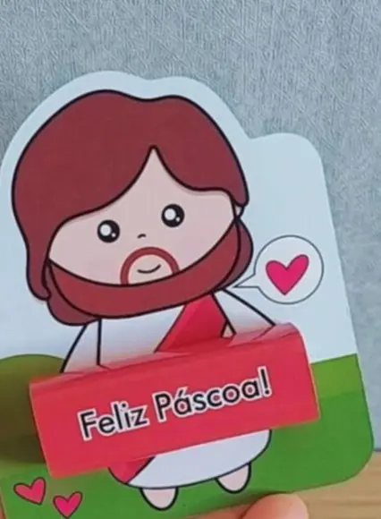 Card Bis Páscoa Jesus pdf e Png