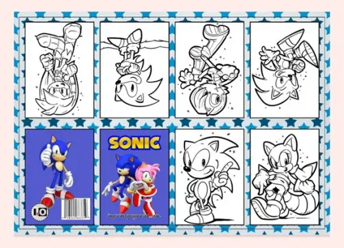 Mini Livro do Sonic em pdf