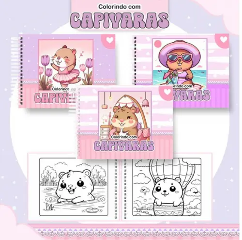 Colorindo com as Capivaras em pdf