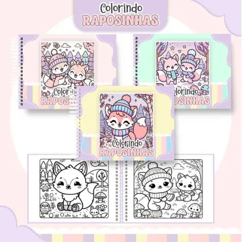 Colorindo com as Raposinhas em Pdf