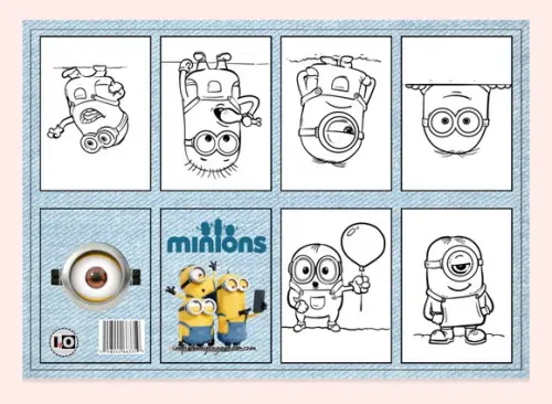 Mini Livro Minions em pdf