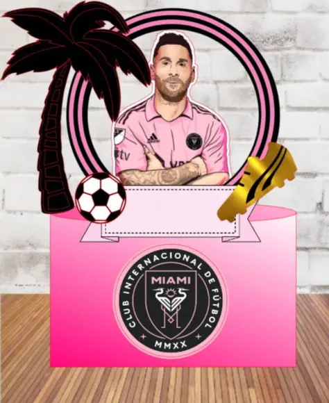 Topo de Bolo Inter Miami Messi