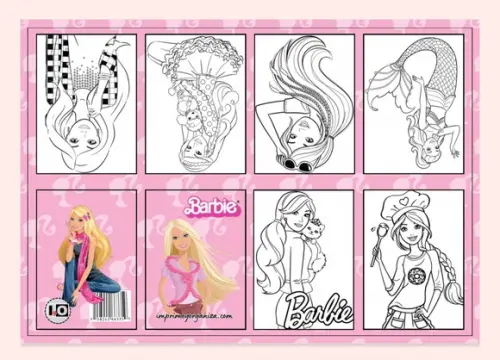 Mini Livro Barbie em pdf
