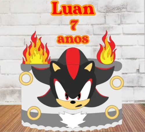 Topo Shadow Sonic em Camadas
