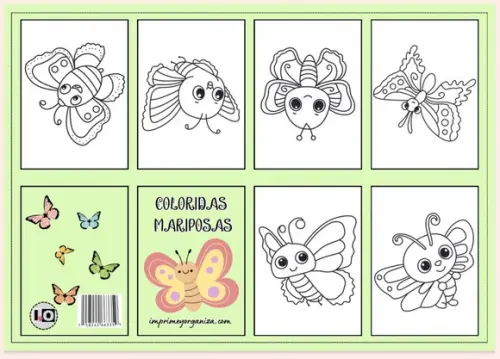 Mini Livro Mariposas em pdf