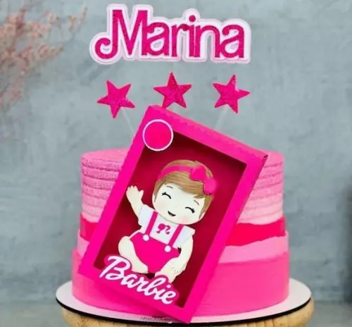 Topo Caixa Bebê Barbie