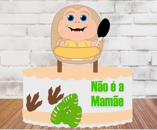 Topo Baby Familia Dinossauro