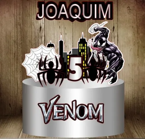 Topo de Bolo Venom 2
