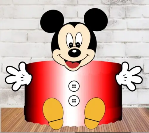 Topo de Bolo Corpo do Mickey