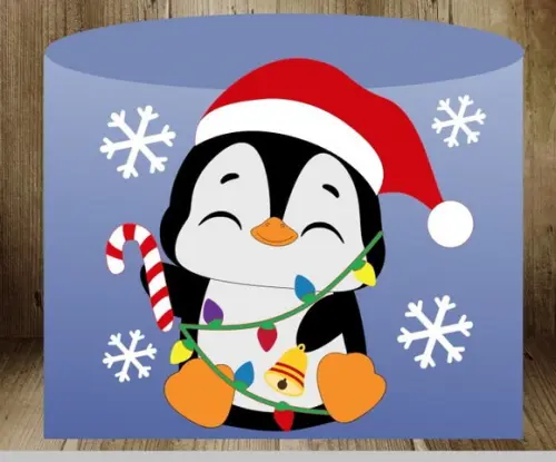Topo Pinguim Fofo de Natal