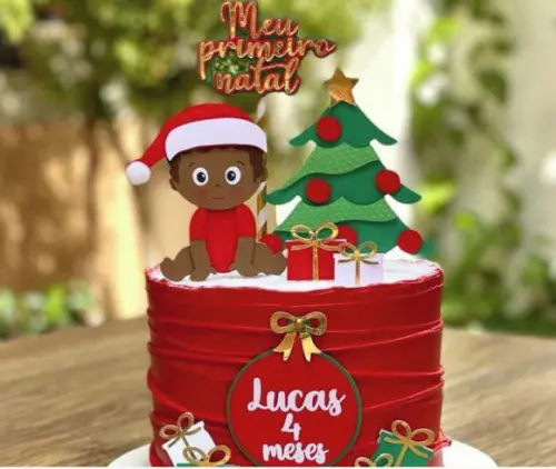 Topo Meu Primeiro Natal Bebe Moreno