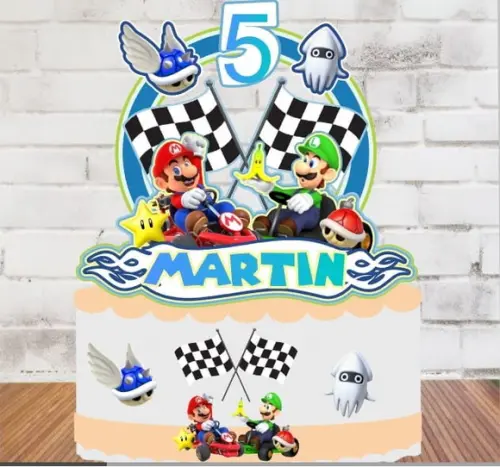 Topo Shaker Mario Kart Menino