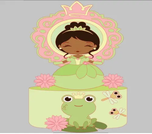 Topo Princesa Tiana Cute
