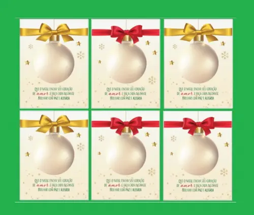 Cartão Bola de Natal-2024 pdf e Png