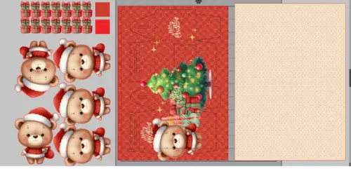 Cx Mala de Natal Ursinho