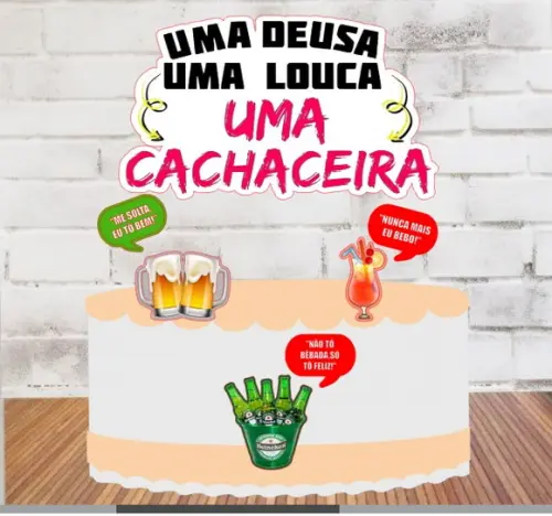 Topo de Bolo Uma Cachaceira