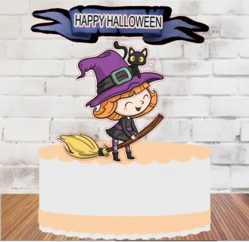 Topo Bruxinha Happy Halloween