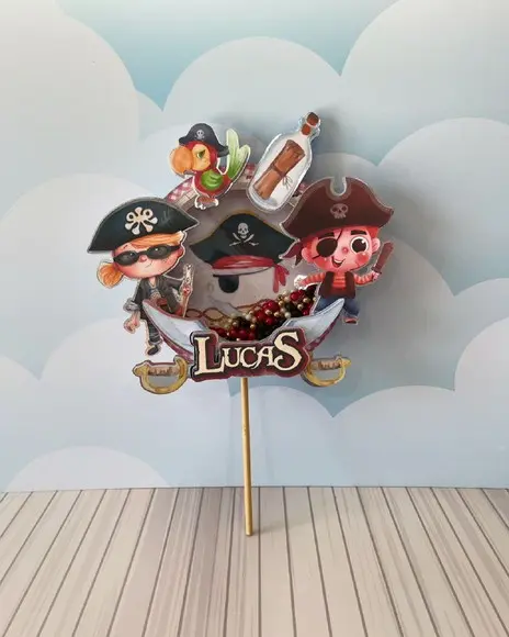 Topo de Bolo Pirata l