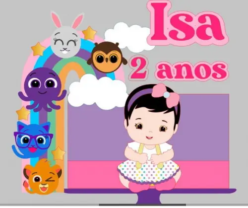 Topo Bolofofos com Menina