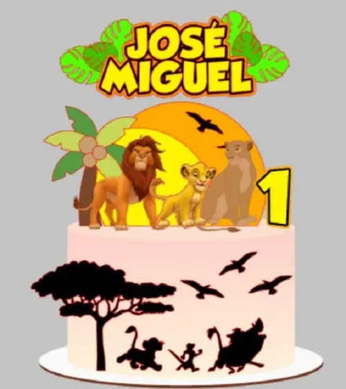 Topo de Bolo Rei Leão 2