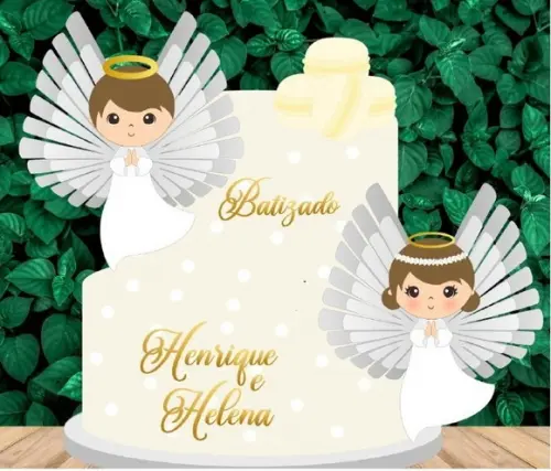 Topo Anjinho e Anjinha Batizado
