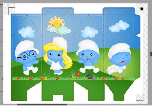 Caixa Milk Smurfs