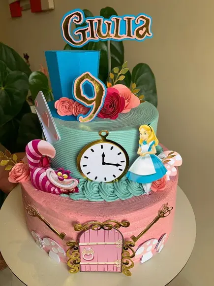Topo Alice Gato e Cartola 3d
