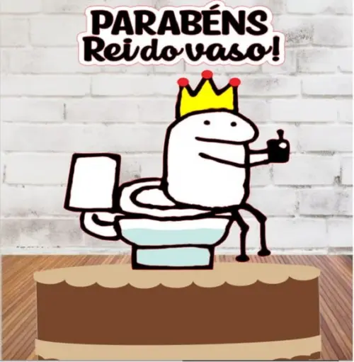 Topo Flork Rei do Vaso
