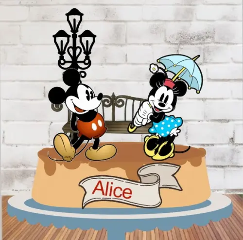 Topo Minnie & Mickey Vintage