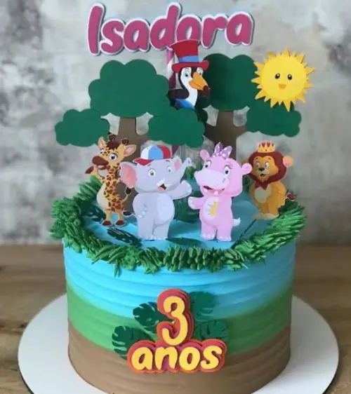 Topo de Bolo Giramille 3