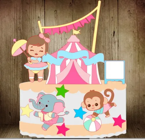 Topo Circo Baby Menina