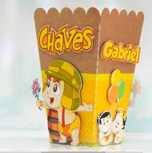 Caixa de Pipoca Turma do Chaves