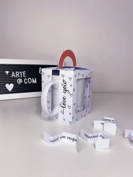 Maleta Caneca 12 Motivos pra Te Amar