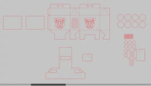 Caixa Milk Caminhão Transformers