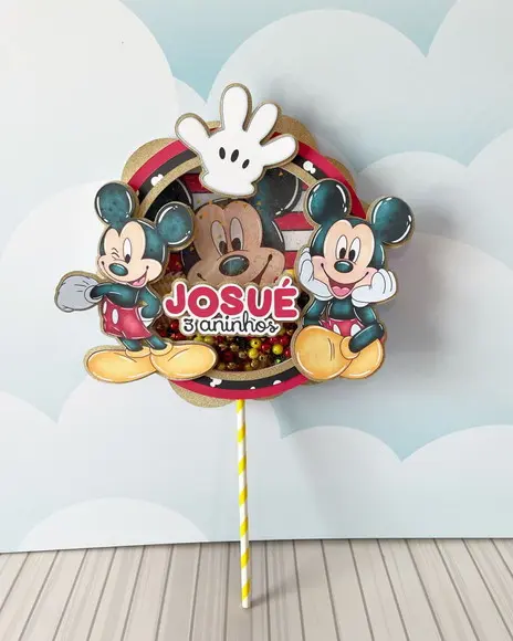 Topo de Bolo Mickey l