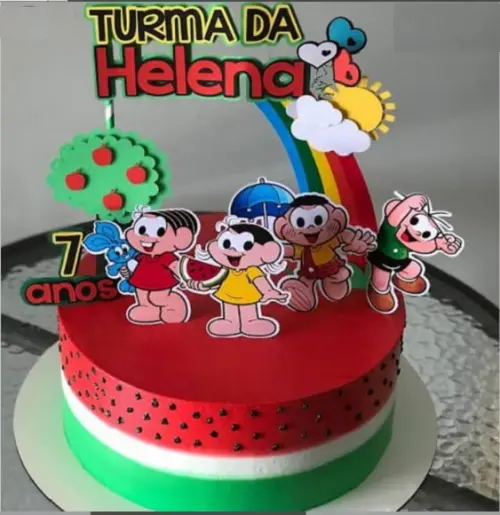 Topo Turma da Monica Arco Iris