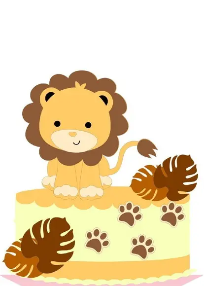 Topo Leão Cute