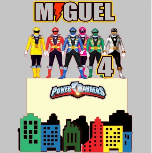 Topo Power Rangens Megaforce