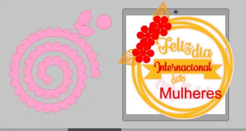 Topo Circular Dia Internacional Mulher