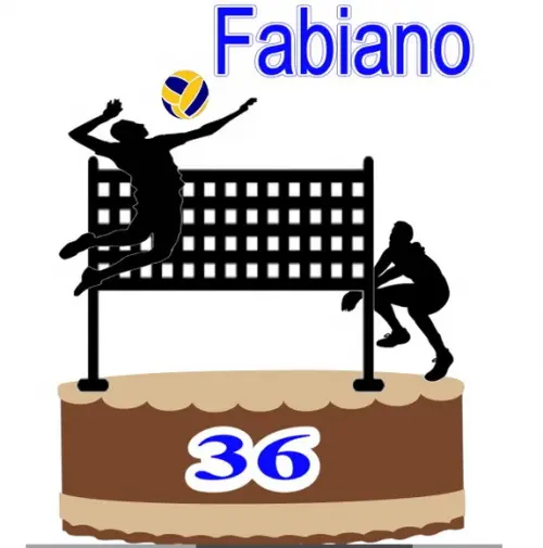 Topo de Bolo Volei