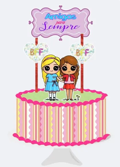 Topo Amigas Bff