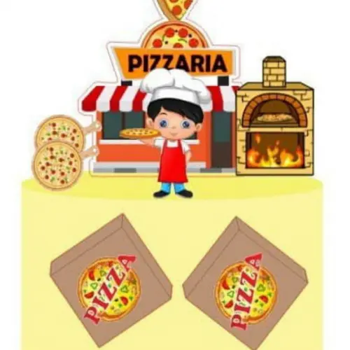 Topo de Bolo Pizzaria