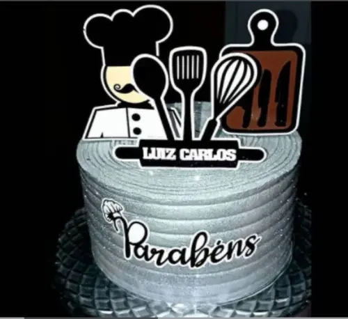 Topo de Bolo Chefe de Cozinha 2