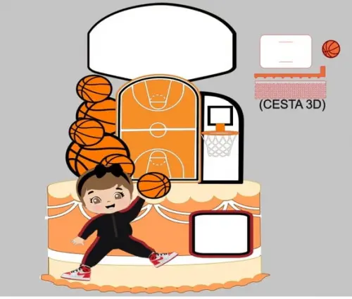 Topo Treino Menina Basquete