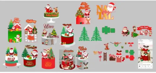 Super Kit com Varios Topos de Natal