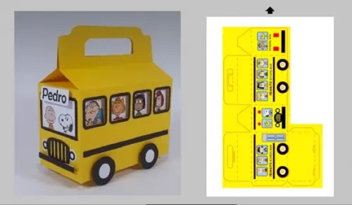 Cx Maleta Onibus Snoopy