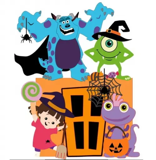 Topo de Bolo Monstros S a Halloween