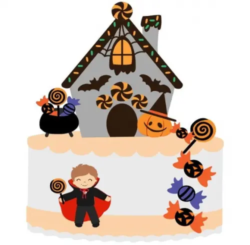 Topo Casa de Doces Halloween